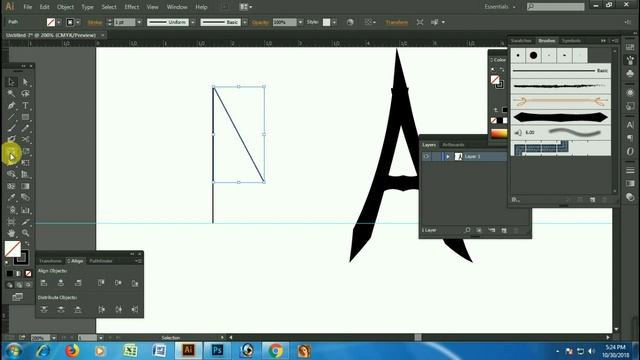 Dry Brush Art Text Tutorial (Adobe Illustrator Ai) смотреть онлайн