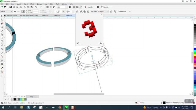 Corel Draw Tips & Tricks Draw this with the Extrude Tool смотреть онлайн