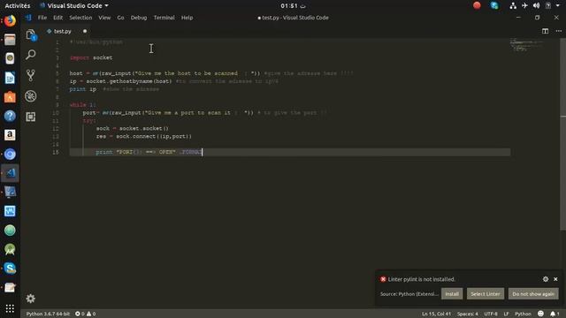 Build Your Own "Port Scanner" USING ''PYTHON'' - تعلم طريقة فحص المنافذ بلغة بايثون смотреть онлайн