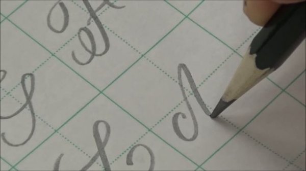 How to Write the Copperplate Calligraphy for Beginners | Pencil writing tutorials