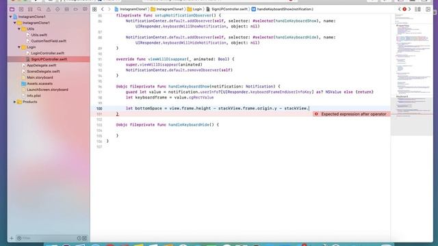 Как создать приложение похожее на Instagram part 4 keyboard : Swift 5 : Xcode 11 смотреть онлайн