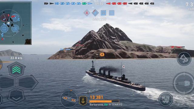 World Of Warship Legends Mobile || Tenryu Tier 2 Gameplay || 5x Citadel || Beta Test Version смотреть онлайн