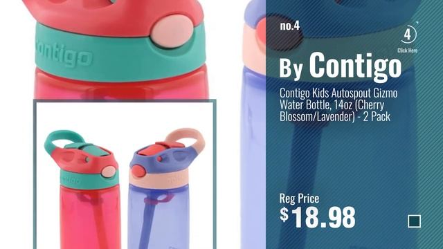Best Toddler Water Bottles [2018]: CamelBak Kids Eddy Water Bottle, 0.4 L, Sharks смотреть онлайн