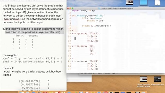 Neural Nets in Python Series Part #2 - Super Simple 3-layers Neural Nets смотреть онлайн