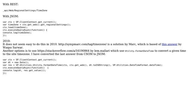 Sharepoint: Getting the Timezone in Regional setting using javascript (2 Solutions!!) смотреть онлайн