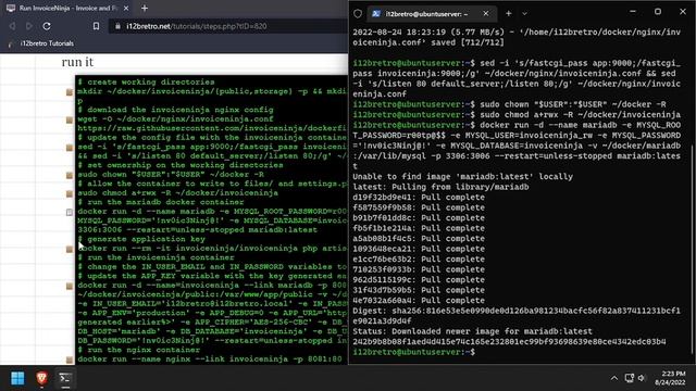 Run InvoiceNinja - Invoice and Payment Manager - in Docker смотреть онлайн