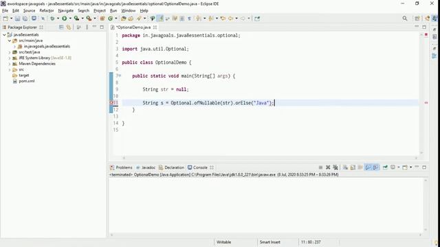 Optional Class | Java8 Essential Features смотреть онлайн