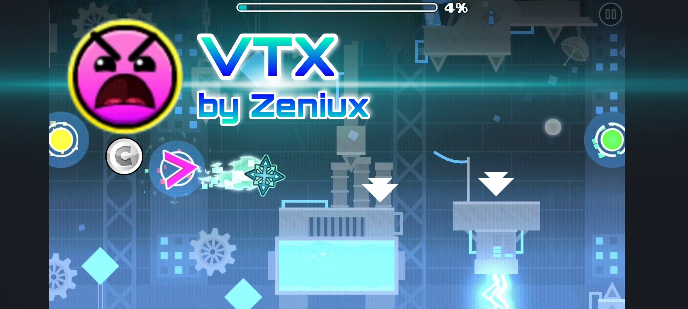 VTX by Zeniux (Insane 8*) [All coins] | Geometry Dash смотреть онлайн