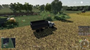 Совхоз рассвет Работа с комбайном Farming Simulator 19 прохождение #2 CoursePlay Autodrive FS 19