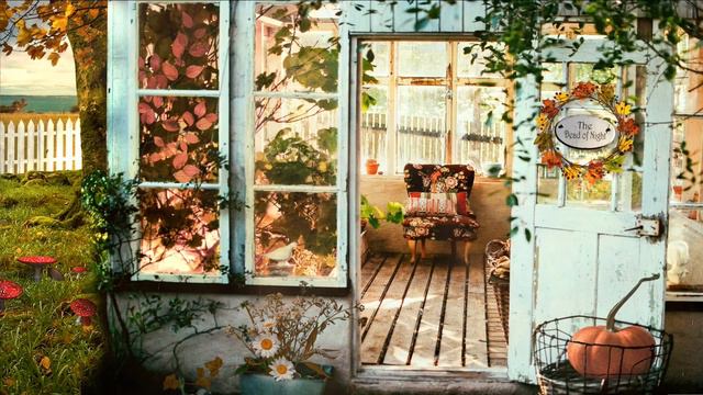 Autumn Witch House By The Sea Ambience 🧹⭐🍂🏠🐚🌊   Magical Autumn W  Full House Tour & Fade To Mid