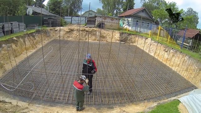 Цоколь Армирование стен цокольного этажа. Часть 7. Reinforcement of the walls of the basement part смотреть онлайн