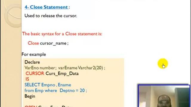 74 Oracle PL SQL Cursors Implicit and Explicit Cursors تعليم أوراكل смотреть онлайн