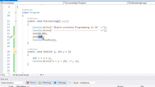 C# Advanced Tutorial in Tamil | OOPs Concept | Part-3 Optional Parameter #TamilTutorials смотреть онлайн