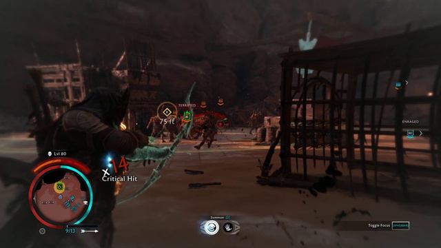 SHADOW OF WAR - UNIQUE BLOOD-FLOOD OVERLORD TANK DIFFICULTY NEMESIS IN DESERT смотреть онлайн