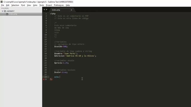 Comentarios variables tipo datos y constantes смотреть онлайн