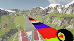 КАКОЕ КОЛЕСО-МАШИНА ПРОЕДЕТ ПО ЛЕСТНИЦЕ И РАЗДАВИТ БОЛЬШЕ МАШИНЫ? Гоша и Чич новые серии.