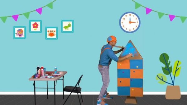 Blippi Builds A Rocketship! Learn About The Solar System | Science Videos For Kids!