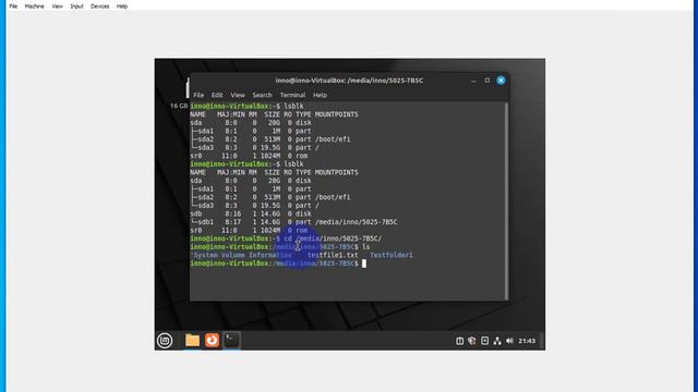 How to connect a USB Drive to Linux Mint on VirtualBox смотреть онлайн