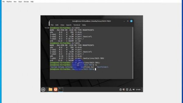 How to connect a USB Drive to Linux Mint on VirtualBox