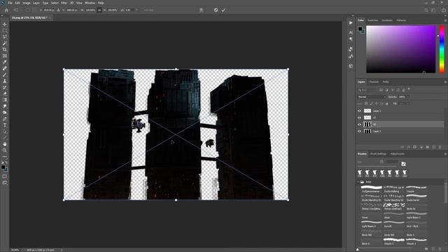 City of Steel Timelapse - Concept art in Blender/Photoshop. смотреть онлайн