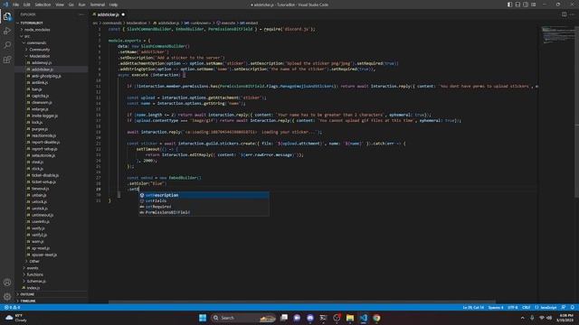 [NEW] - How to make a ADD STICKER COMMAND for your discord bot! || Discord.js V14 смотреть онлайн