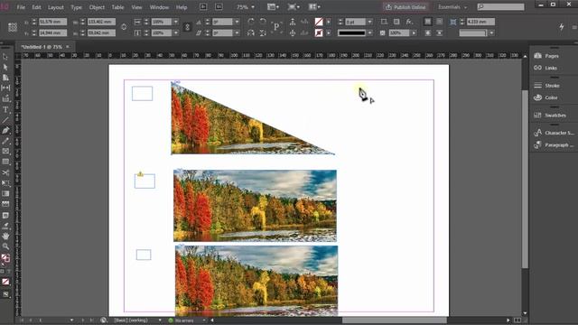 Клонирование объектов в InDesign смотреть онлайн