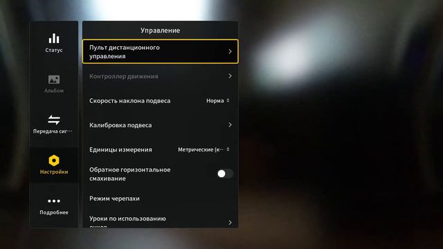 Все настройки DJI Avata