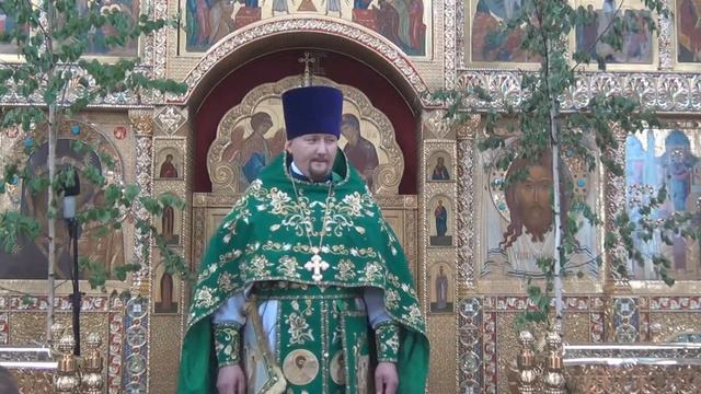 23.06.2013 г. Проповедь настоятеля в праздник Святой Пятидесятницы смотреть онлайн