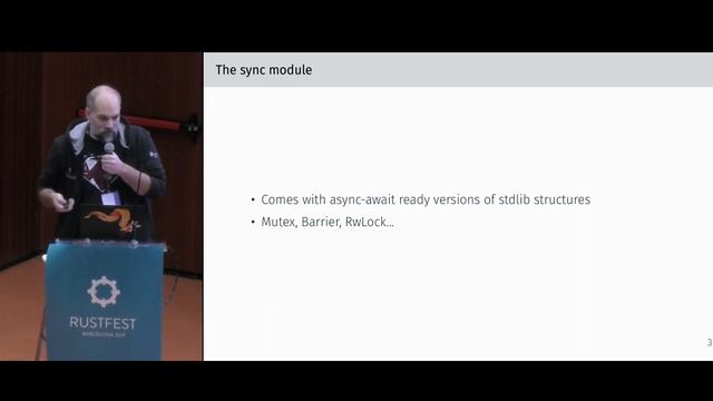 RustFest Barcelona - Florian Gilcher: async/await with async-std смотреть онлайн
