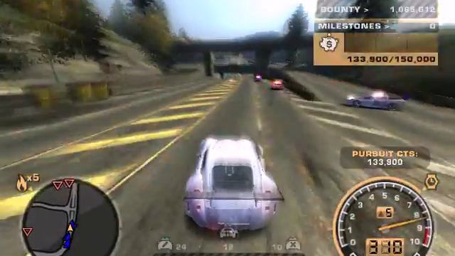 NFS MW 2005 police chase with an unacceptable ending смотреть онлайн