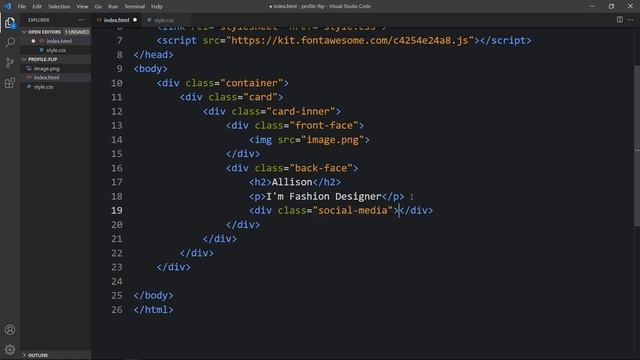 How To Make 3D Flip Card Using HTML And CSS | User Profile Card Flip Effect In HTML CSS смотреть онлайн