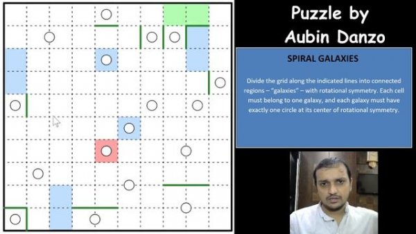 How to solve the Spiral Galaxy puzzle from Puzzle GP R1 2023 ?