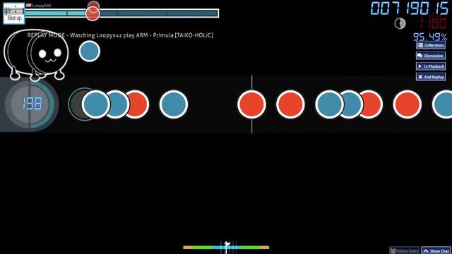[osu!taiko] ARM - Primula [TAIKO-HOLiC] 93.33% PASS смотреть онлайн