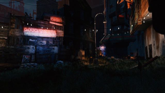 Fallout 4 - Outside Goodneighbor Ambiance (creaking metal, echos, footsteps, gunfire) смотреть онлайн