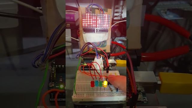 Arduino 8x8 max7219 display with interrupts part 2 смотреть онлайн