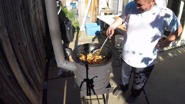 простой суп в казане