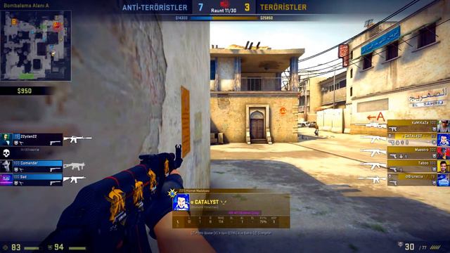 Catalyst CS GO play MM 32/3/13 De_Dust 2 смотреть онлайн