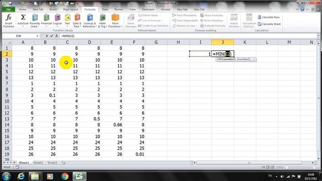 microsoft excel formula function 04 min การหาค่าน้อยสุด смотреть онлайн