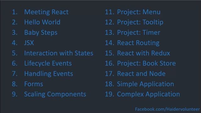 React JS In Urdu ~ Course Content смотреть онлайн