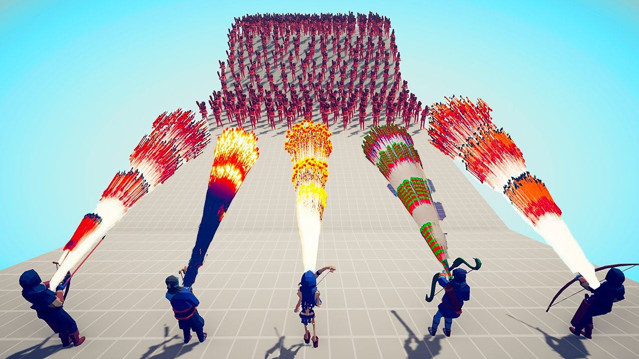100x CLUBBERS vs 5x EVERY GOD - Totally Accurate Battle Simulator смотреть онлайн