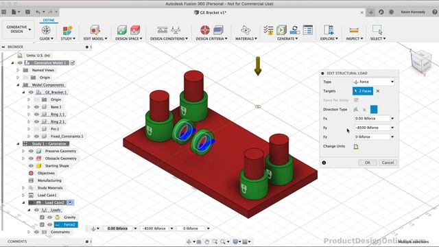 Free Generative Design — Beginner Fusion 360 Tutorial смотреть онлайн