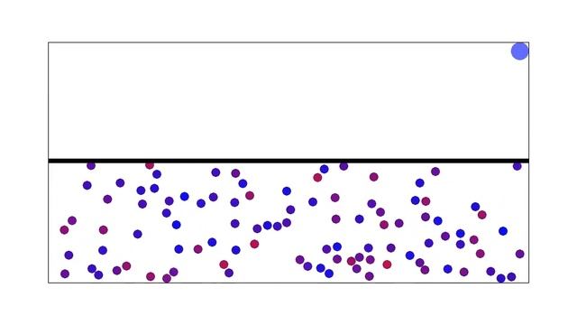 Particle gas simulation (Python+pygame) смотреть онлайн