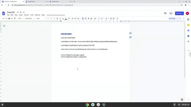 How to install FreeCAD on a Chromebook смотреть онлайн