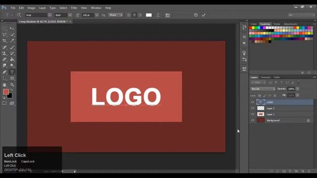 The simplest way to create a long shadow logo | long shadow logo photoshop tutorial | Pixel Zone смотреть онлайн