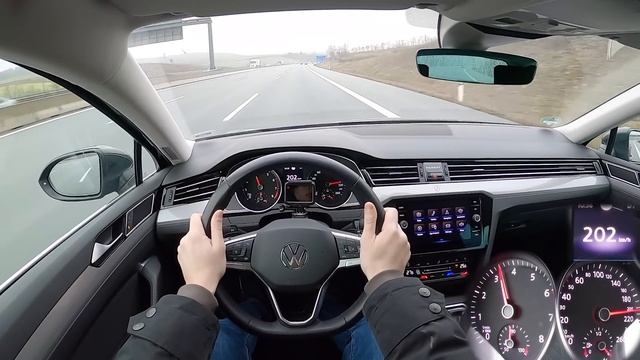 2023 VW Passat Variant 1.5 TSI 150 PS TOP SPEED GERMAN AUTOBAHN DRIVE POV смотреть онлайн