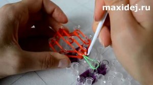 Вишенки из резинок на станке | Rainbow Loom Cherry Charm
