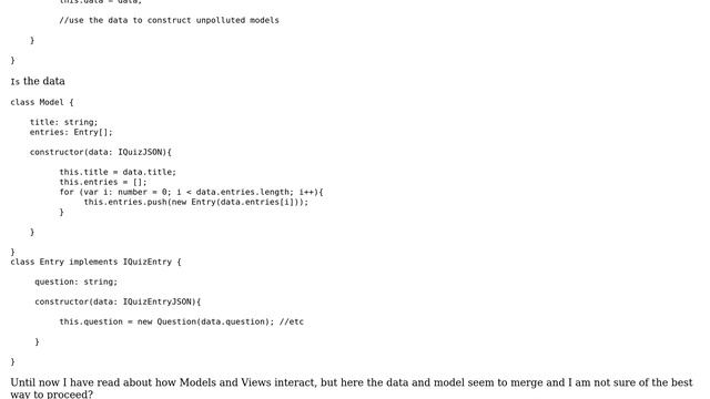 Is there a relationship between a data source (JSON) and the Model that consumes it? смотреть онлайн