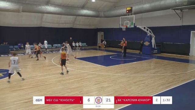 МБУ СШ "Юность" - БК "Карелия-Юниор" смотреть онлайн