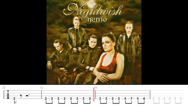 Nightwish - Nemo (Bass Backing Track w/ Bass Tabs) смотреть онлайн