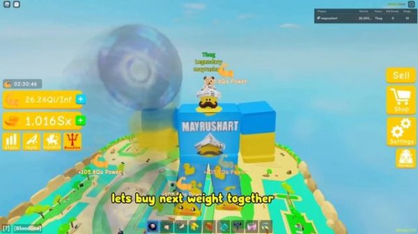 Bought Stage 11 After 24 hours In Lifting Simulator Roblox! Got New Sun Weight